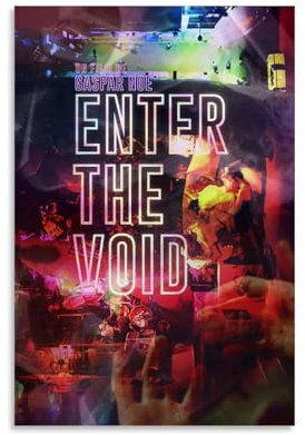 LISHDUNS Filmposter Enter The Void, für Schlafzimmer, Wohnzimmer, Wanddekoration, Poster, Ästhetik, Art-Deco, 30 x 45 cm, ungerahmter Stil