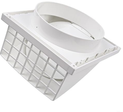 Exhaust Vent Exterior Wall Rainproof Range Hood Ventilation Outlets With Valve Suitable For Kitchen And Bathroom Extractor Fans(150)