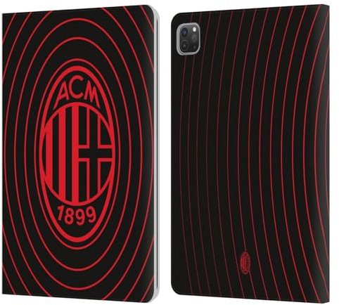Head Case Designs Licenza Ufficiale AC Milan Il Battito Grafica Custodia Portafoglio in Pelle Compatibile con Apple iPad PRO 11 2020/2021 / 2022