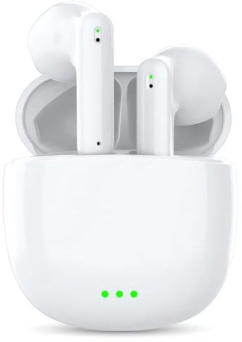 Wireless Earbuds,Bluetooth 5.3 Headphones with HiFi Stereo,4 ENC Noise Cancelling Mic Wireless Earphones,Touch Control In Ear Buds,40H Playtime,IPX8 Waterproof in-Ear Earphones for iphone/Android/IOS