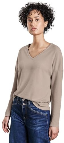 Damen Kuscheliges V-Neck Shirt