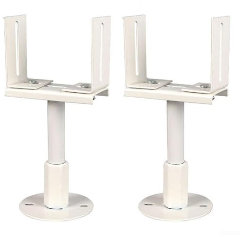SMZhomeone 2 staffe per radiatore, in alluminio, design regolabile in altezza per un facile montaggio e una migliore decorazione della stanza (regolabile 41-46 cm)