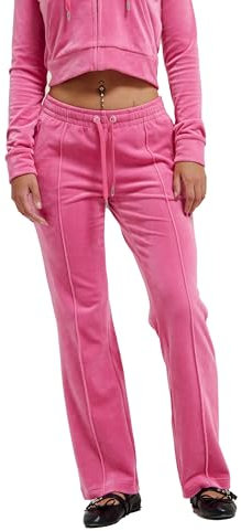 Juicy Couture Velour Track Pant with Diamante Branding Pantalon décontracté, Rose, M (Lot de 13) Femmes