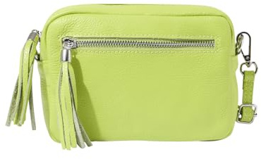 Joe Browns Women's Mini Leather Crossbody Bag Cross Body, Zesty Lime