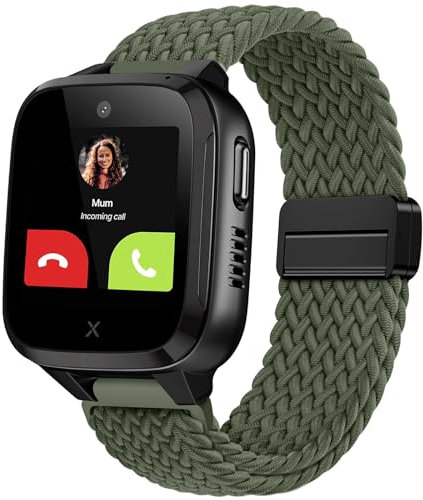 OUTPUTBT Magnetisch Armbänder 16mm für XPLORA Kidzi/Xplora X5 Play/XGO 2/XGO 3 Armband Kinder Nylon Baumwolle Geflecht für Mädchen Jungen