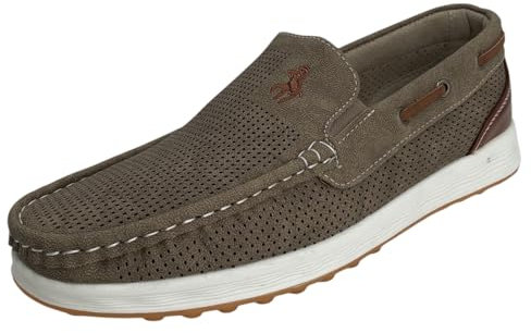 Mocasines de Hombre (Caqui, Sistema Tallas Calzado EU, Adulto, Hombre, Números, Mediano, 44)