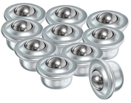 PRETYZOOM 10stücke Kugellager Möbelrollen Drehbares Kugellager Kugelrollenlager Für Möbelübertragungslager Mit Rollenübertragungen Aus Robustem Kohlenstoffstahl Für Kugeltransport Stanzen Un