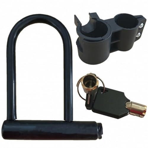Bike Locks Heavy Duty Anti Theft, U Lock Bike Super Strong Electric Scooter Lock Motorcycle with Keys and Mounting Bracket for Electric Scooters, Mountain Bikes, Road Bicycles, Doors