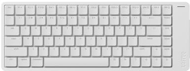 Flow2 Low-Profile Mechanical Keyboard, Aluminum Alloy with Void Linear Switches, Rechargeable Wireless Keyboards with 3 Mode Connections for Windows, macOS (Silver with Silence, 84 Keys) US-Layout