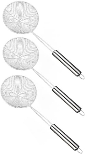 Flaroey Skimmer Food Strainer Cookware Colander Frying Strainer Kitchen Strainer Baking Cooking Tools 14CM