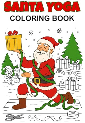 Santa Yoga Coloring Book
