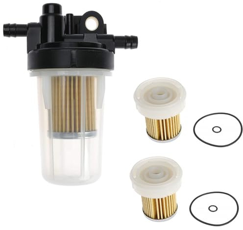 CashMuch Kraftstofffilter mit Kunststoffbehälter für Kubota Traktoren der B-Serie, für 6A320-58862 / 6A320-58830, 3er-Pack