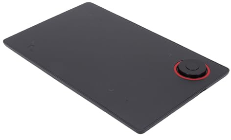 Hamwesh Tablette à Dessin, Stylet sans Batterie, sensibilité à la Pression 8192, Conception en Anneau avec Touche Personnalisable, pour PC OS X 10.7 ou Supérieur