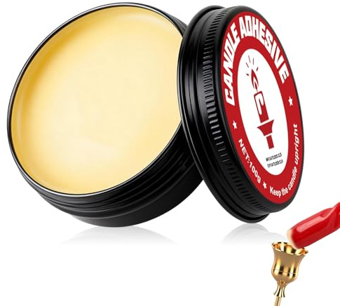 Candle Adhesive, Candles Glue to Hold Candles in Place for Candlestick | Candle Putty for Multiple Sizes of Candlestick Holder, Candlestick Accessories for Christmas Wedding Holiday Party, 100g