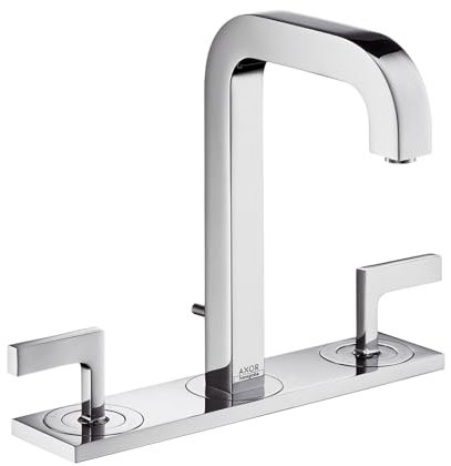 hansgrohe 3-Loch Waschtischarmatur Axor Citterio m.Platte u.Hebelgriffen