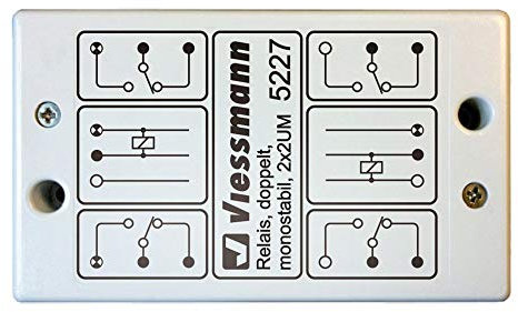 Viessmann 5227 - Relais, doppelt, monostabil, 2 x 2UM