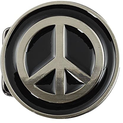Freak Scene Lose Gürtelschnalle - auswechselbare Schnalle für Gürtel - Wechselschnalle - Peace-Zeichen 2