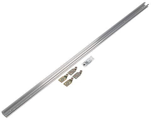 Henderson Double Top Sliding Wardrobe Door Kit, 1.8m Track, for 2 Doors, 45kg Capacity