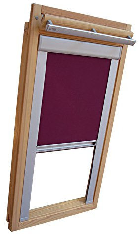 Easy-Shadow Hochwertiges Verdunkelungsrollo Rollo mit Seitenschienen für Velux DKL/DKU-EP GGU,GPU,GHU,GTU CK06 lila // Maßanfertigung