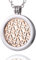Morella Damen Halskette 70 cm Edelstahl und Anhänger mit Coin Ornament Rosegold in Schmuckbeutel