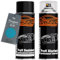 TRISTARcolor Autolack Spraydosen Set für Peugeot ELR Bleu Fidji Metallic Basislack Klarlack Sprühdose 400ml