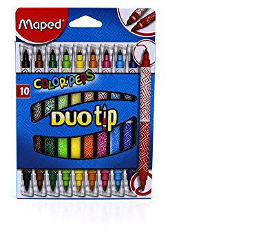 Maped Color'Peps Farbstifte mit Duo-Spitze, 10 Stück