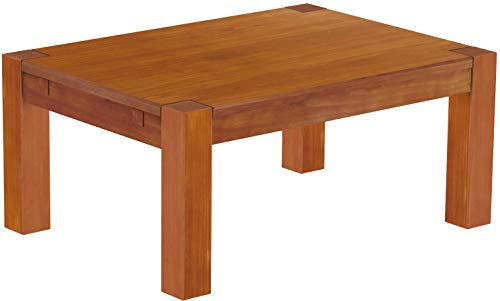 B.R.A.S.I.L.-Möbel Brasilmöbel Couchtisch Rio Kanto 100x73 cm Kirschbaum Wohnzimmertisch Holz Tisch Pinie Massivholz Stubentisch Beistelltisch Echtholz Größe und Farbe wählbar