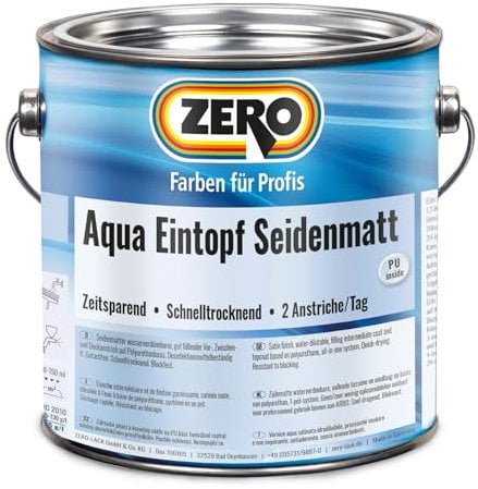 Zero Aqua Eintopf Seidenmatt weiß 750 ml