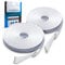 Litcessory Verlängerungskabel für Philips Hue Lightstrip Plus (3m, 2 Stück, Weiß - STANDARD 6-POLIG V3 / WiZ Lightstrip)