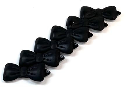 Haarschleife Haarspange für Haustiere Hunde-Haarspange 6 Stück schwarz 18
