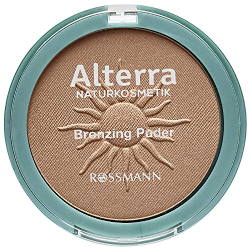 Alterra Bronzing Puder 1 x 9 g für einen gebräunten Teint, mit Bio-Granatapfelextrakt und Bio-Avocadoextrak, zertifizierte Naturkosmetik
