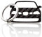 BlackStuff Llavero De Fibra de Carbono Cadena De Claves Compatible con Ibiza MK3 6L FR 2002-2008 BS-833