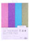Dovecraft Glitter A4 Pad-Pastels – 24 Sheets – Non-shed – 300GSM – 4 Colours – Pink, Purple, Blue & Green-for Scrapbooking, Card Making, Home Décor, Party Crafts, Multicolour, One size