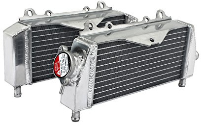 TARAZON Aluminium Radiateur de refroidissement moteur pour Kawasaki KX125 2003-2008/ KX250 2003 2004,KX 250 125