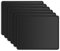 ITNRSIIET 6 Pack Mouse Pad with Stitched Edge, Premium-Textured Square Mouse Mat,Washable Mousepads with Lycra Cloth, Non-Slip Rubber Base Mousepad for Laptop, Computer, PC, 10.2×8.3×0.12 inches Black