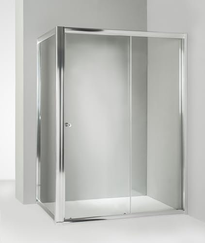 Hydra Box Doccia angolare Anta Fissa Porta Scorrevole 65x100 cm Trasparente