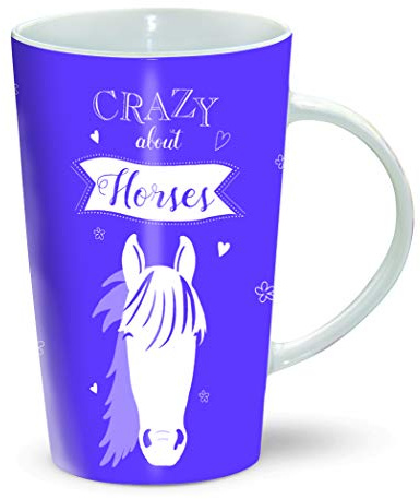 Latte Mug - Crazy About Horses