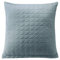 Aqua-Textil Dreamlike Zierkissen 60 x 60 cm Silber Mikrofaser Dekokissen leichte Wattierung Steppkissen