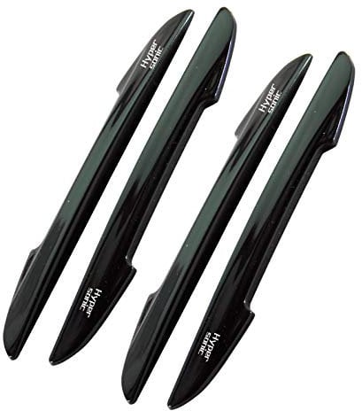 Hypersonic 4-Pack Car Door Protector Bumper Vehicle Door Edge Guard Strip Plastci Black Scartch Protection Eliminate Wind Buffeting