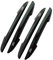Hypersonic 4-Pack Car Door Protector Bumper Vehicle Door Edge Guard Strip Plastci Black Scartch Protection Eliminate Wind Buffeting