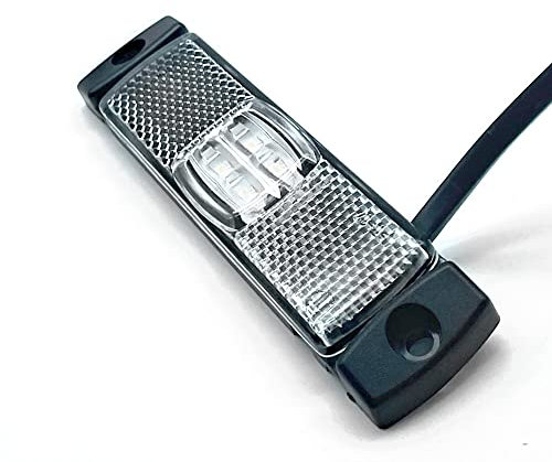 DOJA Barcelona | Begrenzungsleuchte 12v LED Licht Weiß | PACK 4 Positionsleuchten | Begrenzungsleuchten Anhänger Beleuchtung | LKW Zubehör Umrissleuchte Positionslicht, Seitenmarkierungsleuchte