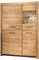 Möbel Jack Highboard - Wildeiche massiv geölt - B 102 cm - 1 Glas- und 3 Holztüren