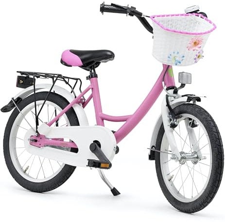 Bachtenkirch Qualitäts Kinderfahrrad 16 Zoll matt Pink Mädchen Kinderrad Fahrrad ab 4 Jahre