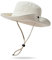 CLAPE Herren Wasserdicht Sonnenhut Faltbar Safari Hut Boonie Hut UV Schutz Buschhut mit Kinnband Sommer Fischerhut Cowboy-Stil Sun Hat