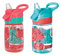 Nuby - Incredible Gulp Vaso De Aprendizaje Bebe Antiderrame - Botella Agua Bebe 360ml Con Asa Y Boquilla Suave - Vaso Antifugas con Motivos De Fresas - Pack x2 - Apto Desde +18 Meses