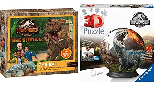 Ravensburger 3D Puzzle-Ball Jurassic World - 72 Teile - Puzzle-Ball für Dinosaurier-Fans ab 6 Jahren
