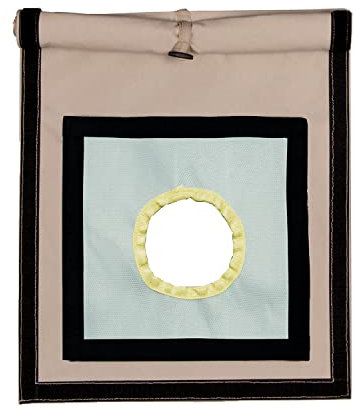 SOLOWILDER Kaminheber mit Regenklappe Segeltuch Zelt Feuerfest für Segeltuch Heißzelt Camping mit Holz als Brennstoff