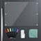 LVNRIDS Acrylique Planning Semaine Magnetique 42 x 30 cm Tableau Magnétique Effaçable Frigo Transparent, livré avec 8 accessoires de fournitures de bureau(Mémo)