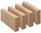 Protalwell Fire Bricks, Food Grade, 3000F, Size 9 x 4-1/2 x 1-1/4, 4-Pack, Insulating, Refractory, Pizza Oven, Fireplace, Fire Pit, Kiln Accessories
