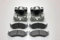 2 x Bremssattel vorne und Keramikbeläge kompatibel mit Jeep Wrangler 1990–2006 BRK/TJ/024A